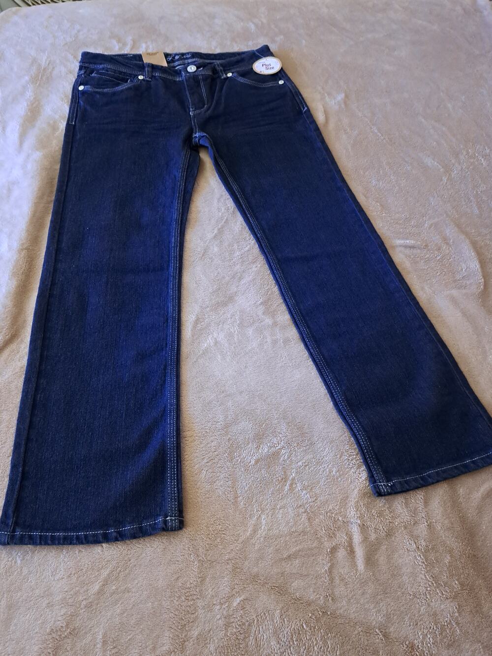 Levi's Jeans 10 1/2 Plus Girl's Slim Straight Fit Dark Wash